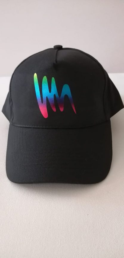 METALLIC RAINBOW SQUIGGLE CAP