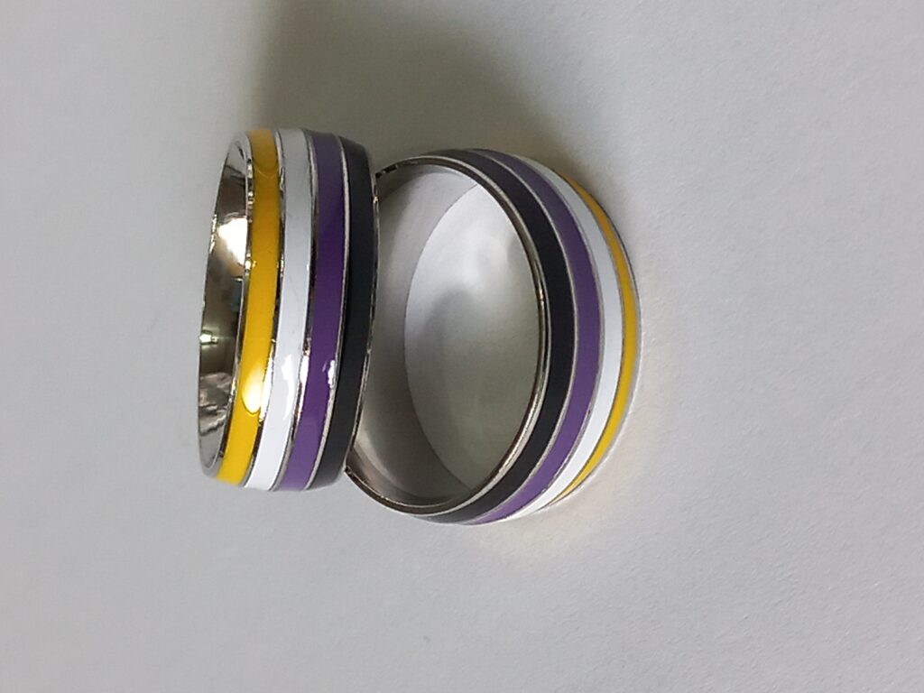 NON BINARY PRIDE RING – Rainbow Goodies