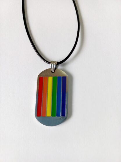 RAINBOW DOGTAG PENDANT