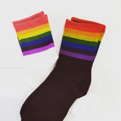 SOCKS SHORT RAINBOW STRIPES