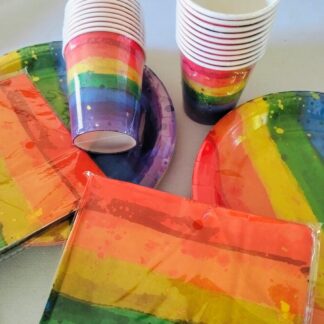 RAINBOW TABLE DECOR